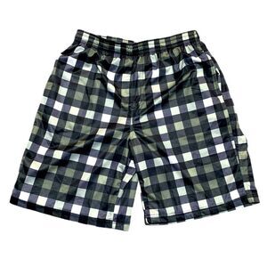 Burnside Men’s Shorts Black Gray L.